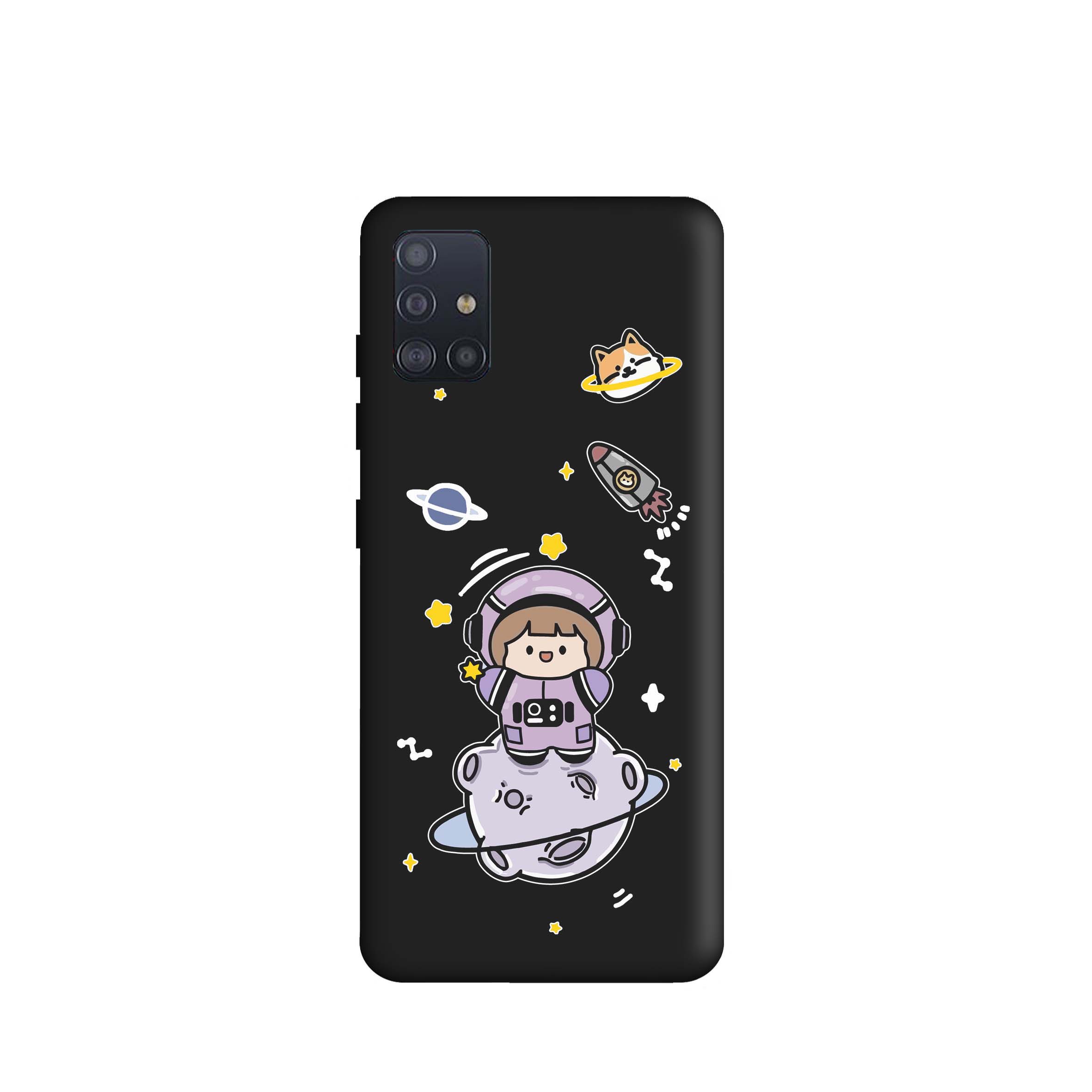 کاور طرح دختر فضانورد کد m2384 مناسب برای گوشی موبایل سامسونگ Galaxy M51 