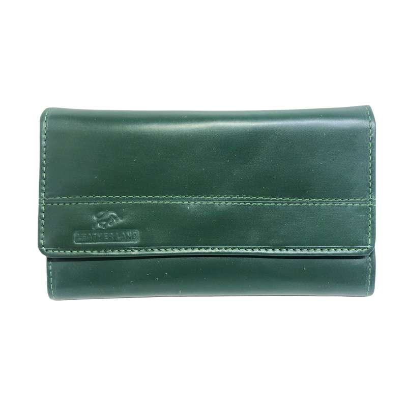 کیف پول زنانه سرزمین چرم مدل دو دوخت 