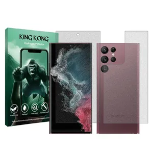 King Kong Tough model matte screen protector suitable for Samsung Galaxy S22 Ultra 5G mobile phone along with the back protector 