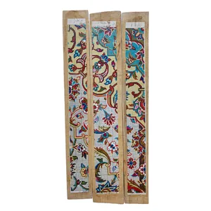 آویز چوبی مدل نقشه فرش کد CMCHS1014 مجموعه 3 عددی