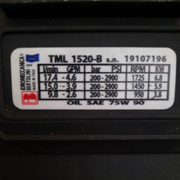 پمپ کارواش پیستونی برتولینی مدل Bertolini TML1520 پمپ کارواش پیستونی برتولینی مدل Bertolini TML1520