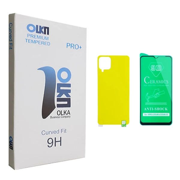 محافظ صفحه نمایش سرامیکی و پشت گوشی الکا مدل +PRO مناسب برای گوشی موبایل سامسونگ Galaxy A12