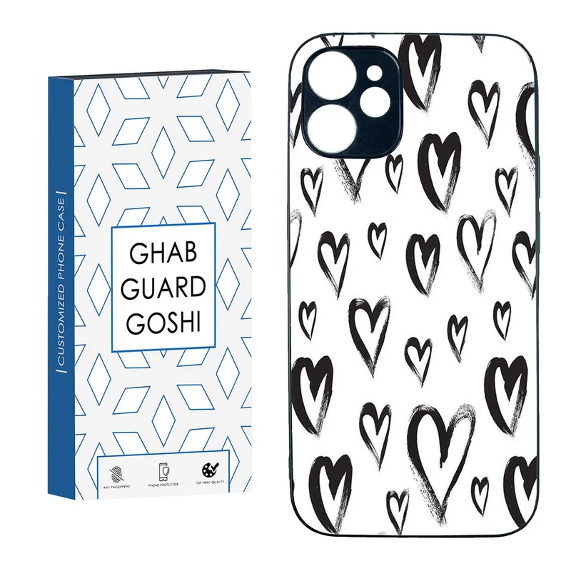 کاور قاب گارد گوشی طرح قلب کد TPU-278 مناسب برای گوشی موبایل اپل IPHONE 12 MINI