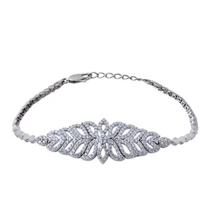  دستبند نقره زنانه بازرگانی میلادی کد DP_275