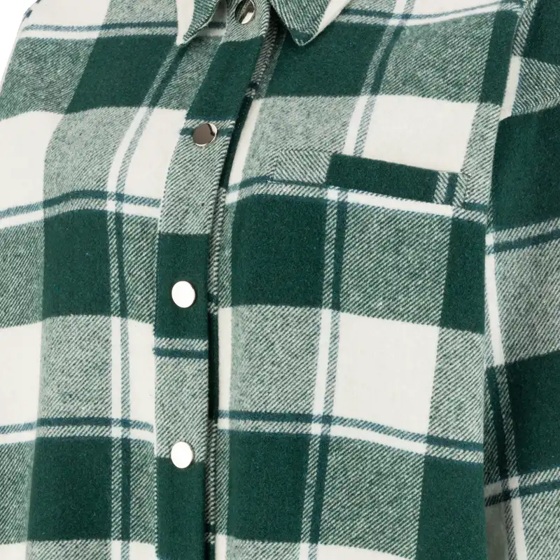 پالتو زنانه سرژه مدل 230146 رنگ سبز