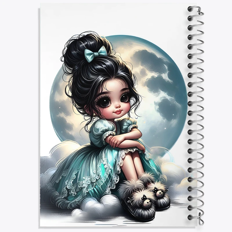 دفتر لیست خرید 50 برگ خندالو طرح دخترانه کیوت کد F5512