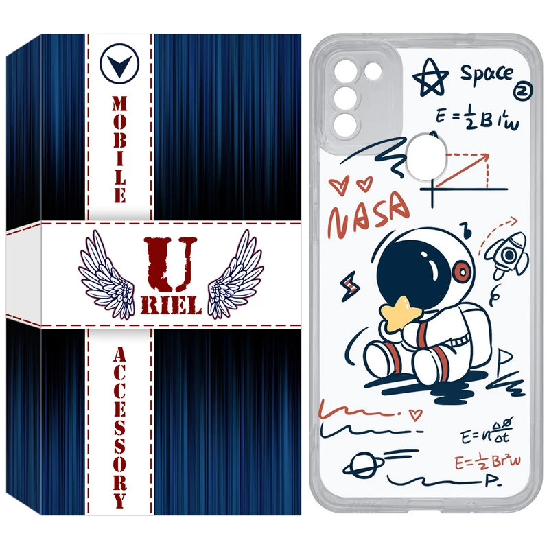 کاور یوریل مدل Clear کد 1 طرح فضانورد مناسب برای گوشی موبایل سامسونگ Galaxy A11 / M11
