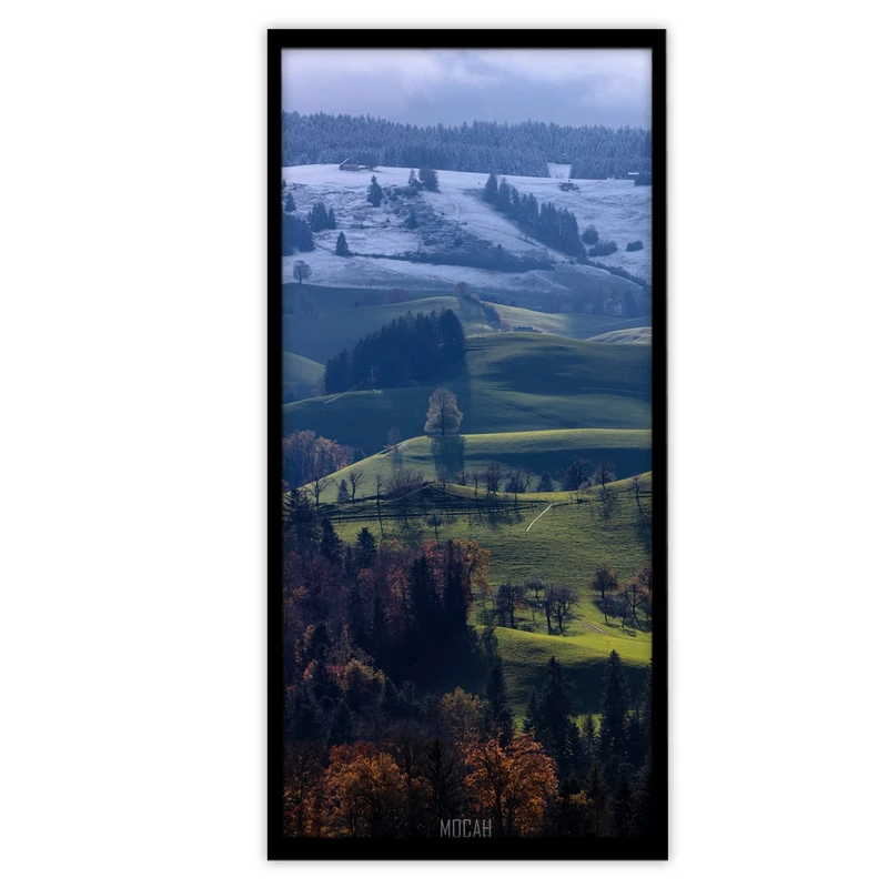 تابلو بکلیت طرح طبیعت منظره ی دشت و کوهستان مدل B-S3032