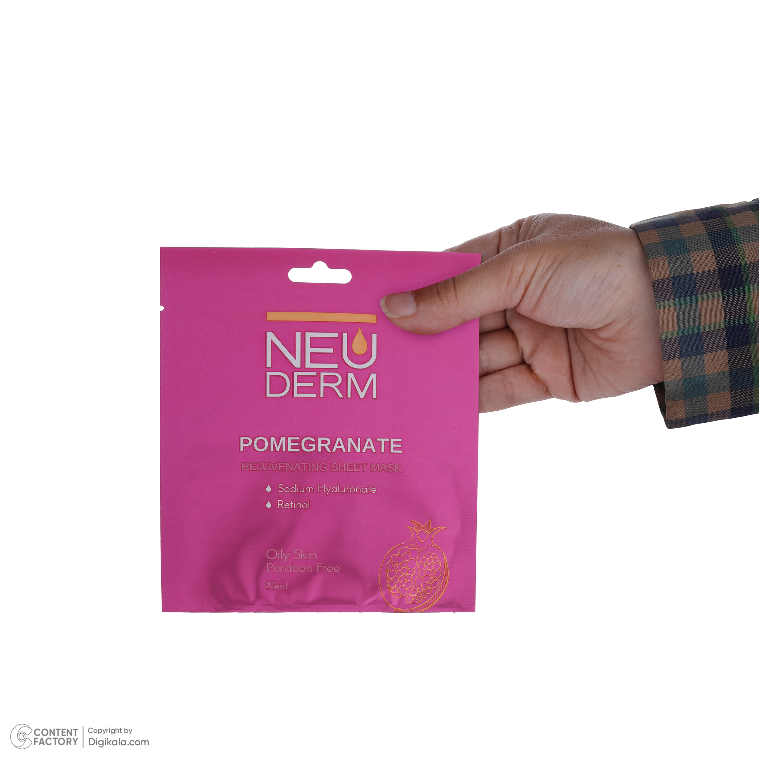 ماسک صورت نئودرم مدل Pomegranate حجم 25 میلی لیتر