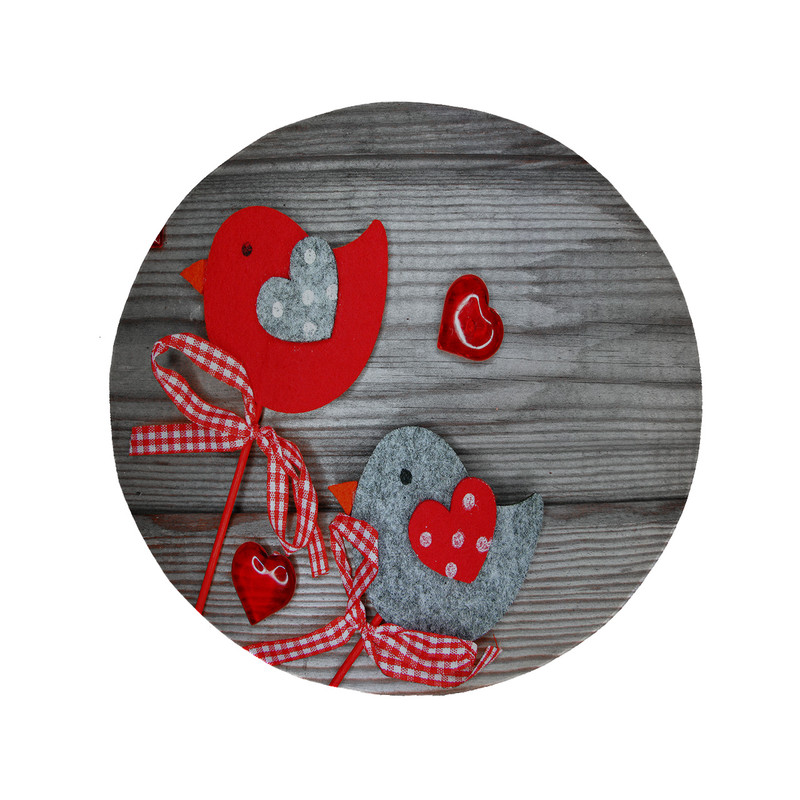 پادری مدل دایره طرح گنجشک کد 6058 سایز 90 × 90 سانتی متر 