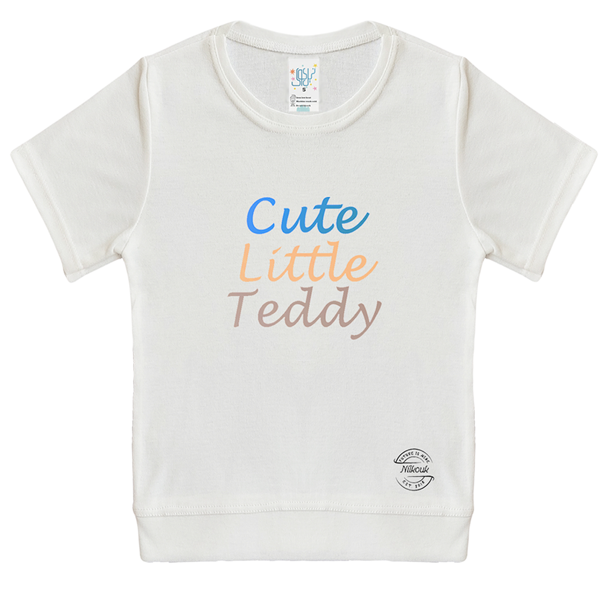 ست تی شرت و شلوار بچگانه نیل کوک مدل Cute Little Teddy Nice
