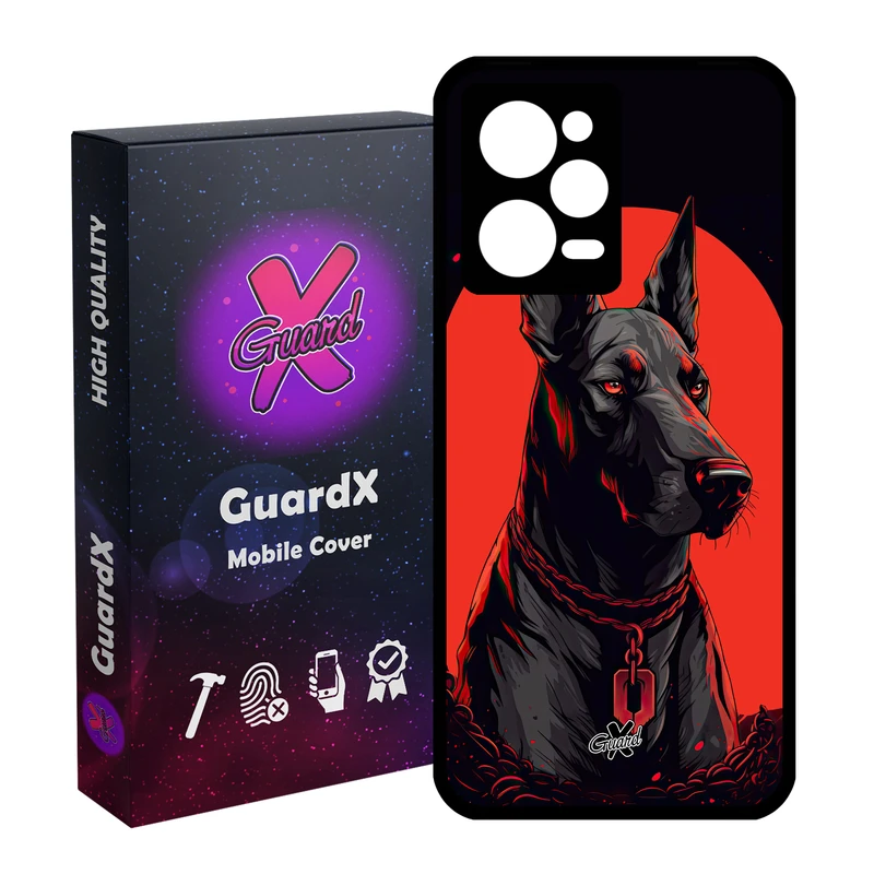 کاور گارد ایکس طرح سگ مدل Glass10621 مناسب برای گوشی موبایل شیائومی Redmi Note 12 Pro 5G/Poco X5 Pro 5G/Note 12 Pro Pro speed