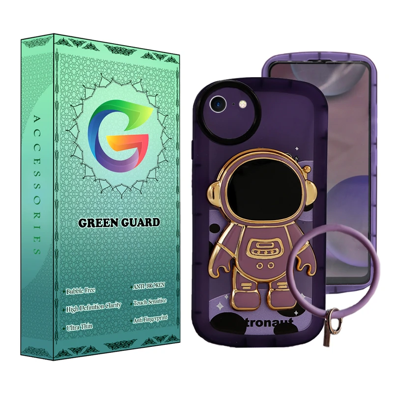 کاور گرین گارد مدل Astronaut-Gurad مناسب برای گوشی موبایل اپل Iphone 7 / 8 / SE 2020 به همراه بند آویز