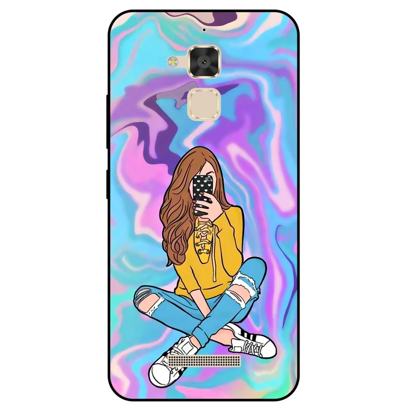 کاور مگافون طرح دخترانه مدل 7592 مناسب برای گوشی موبایل ایسوس Zenfone 3 Max / ZC520TL        