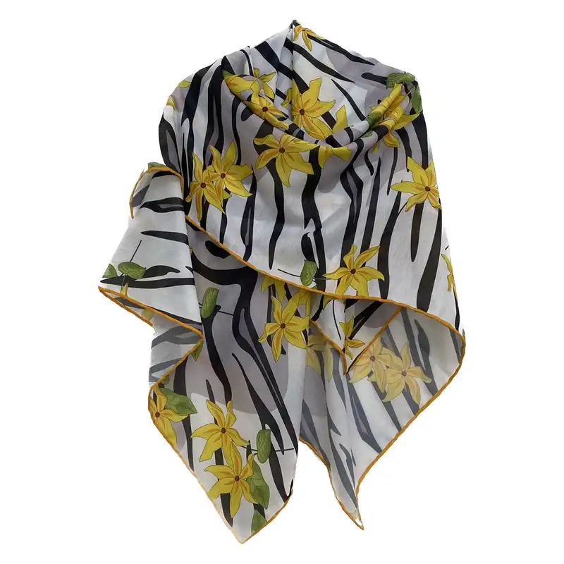 روسری زنانه مدل نخی چهارفصل قواره بزرگ کد 1616