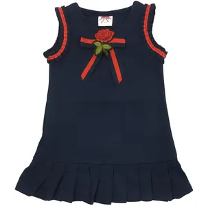 پیراهن دخترانه مدل cucci roz رنگ سرمه ای