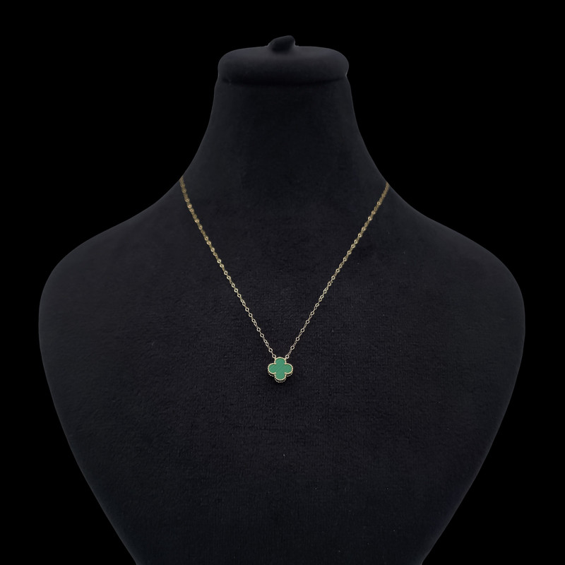 گردنبند طلا 18 عیار زنانه با زنجیر حلقه‌ای (فلامینگو) ناریا مدل ونکلیف SH26-18-GR