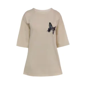 تی شرت لانگ زنانه مدل پروانه کد 05