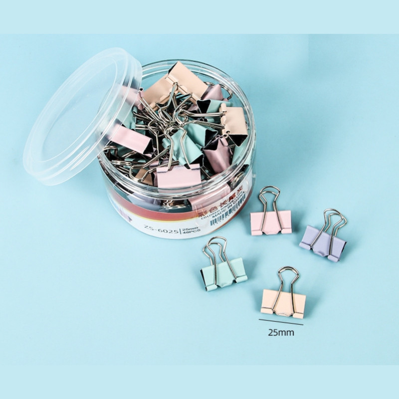 گیره کاغذ مدل ZS-6025 بسته 48 عددی گیره کاغذ مدل ZS-6025 بسته 48 عددی