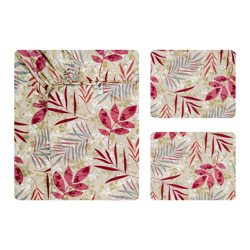 سرویس ملحفه 2 نفر 3 تکه آدنو مدل افسون کد CH158