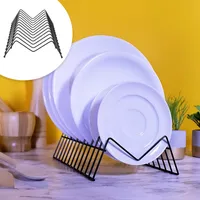 استند نگهدارنده بشقاب مدل S1، جنس فلز، ابعاد 28&times;25&times;10 سانتی&zwnj;متر، وزن 400 گرم