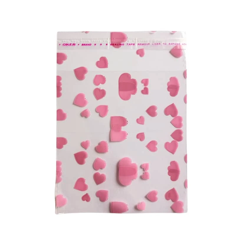 سلفون بسته بندی مدل قلب 10*10 بسته 50 عددی