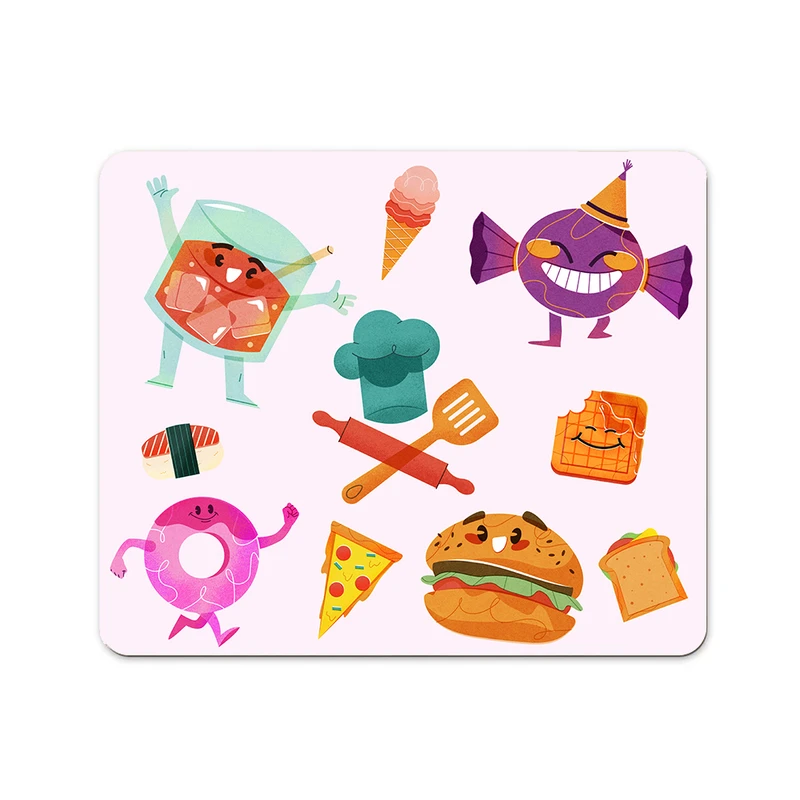 ماوس پد مدل فانتزی طرح خوراکی کد 104