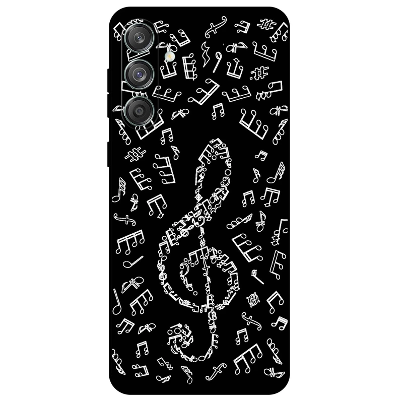 کاور مگافون طرح نوت موسیقی مدل 1370 مناسب برای گوشی موبایل سامسونگ Galaxy M55 5G