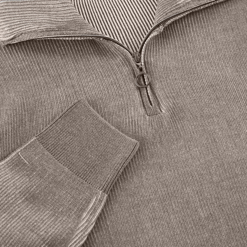 پلیور یقه برگردان مردانه مدل 825268951 طرح ترندیول