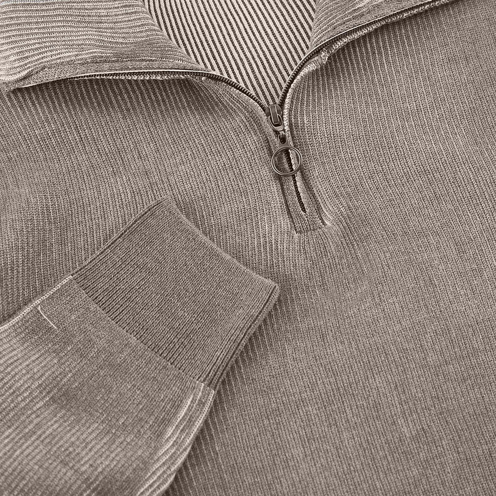 پلیور یقه برگردان مردانه مدل 825268951 طرح ترندیول -  - 5