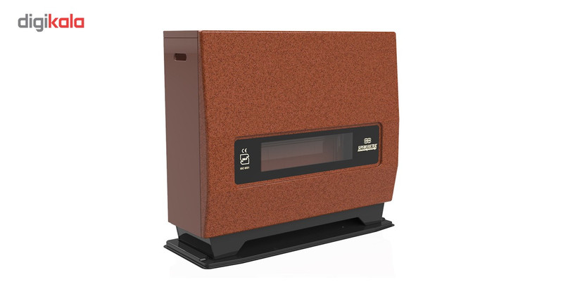 بخاری گازی سپهر الکتریک مدل سارا SE14000 با نمای جلو مسی