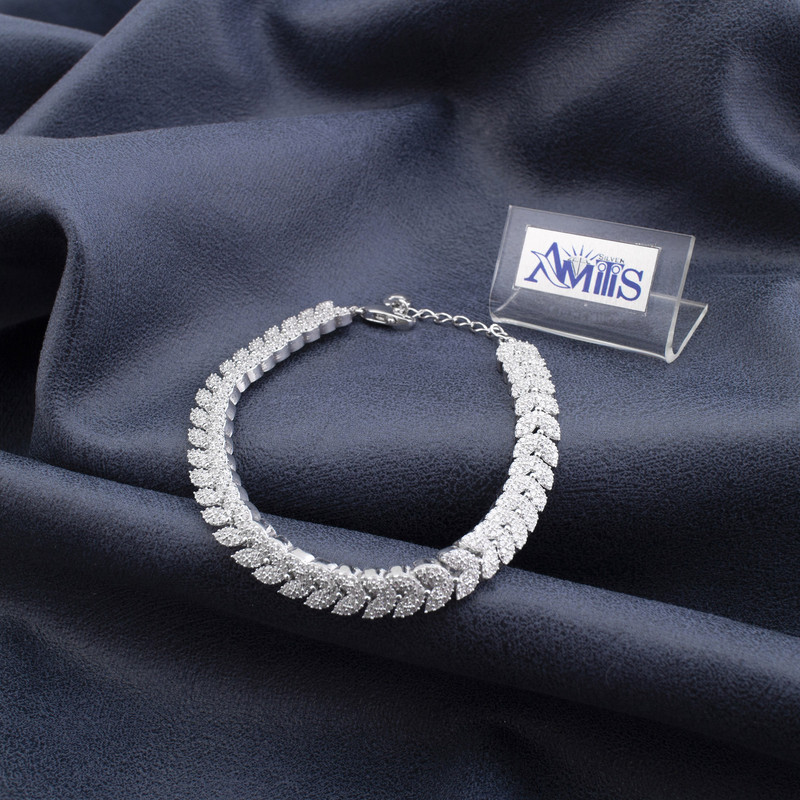 دستبند نقره زنانه آمیتیس مدل AMT-D048
