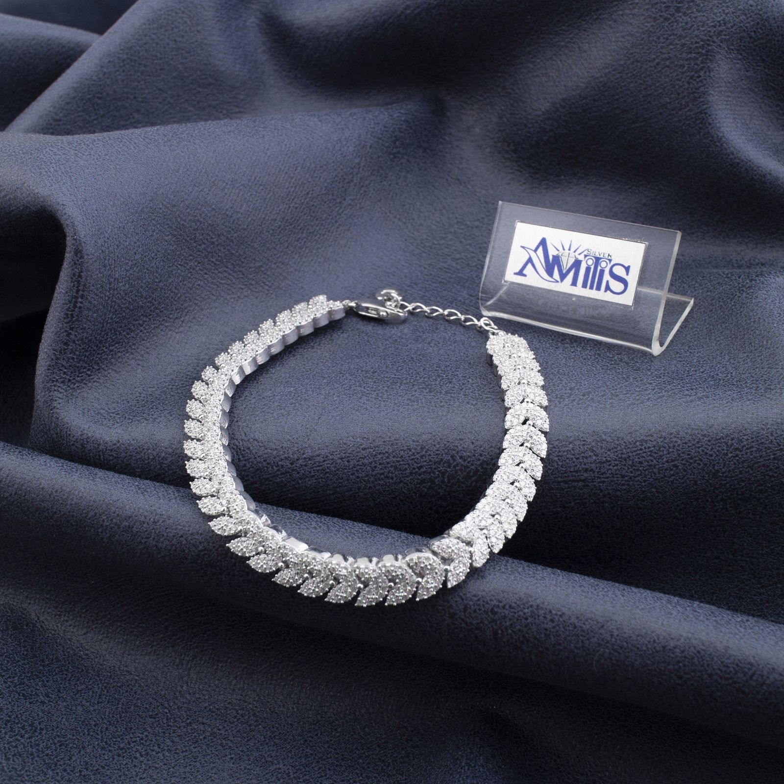 دستبند نقره زنانه آمیتیس مدل AVN-D80 -  - 3