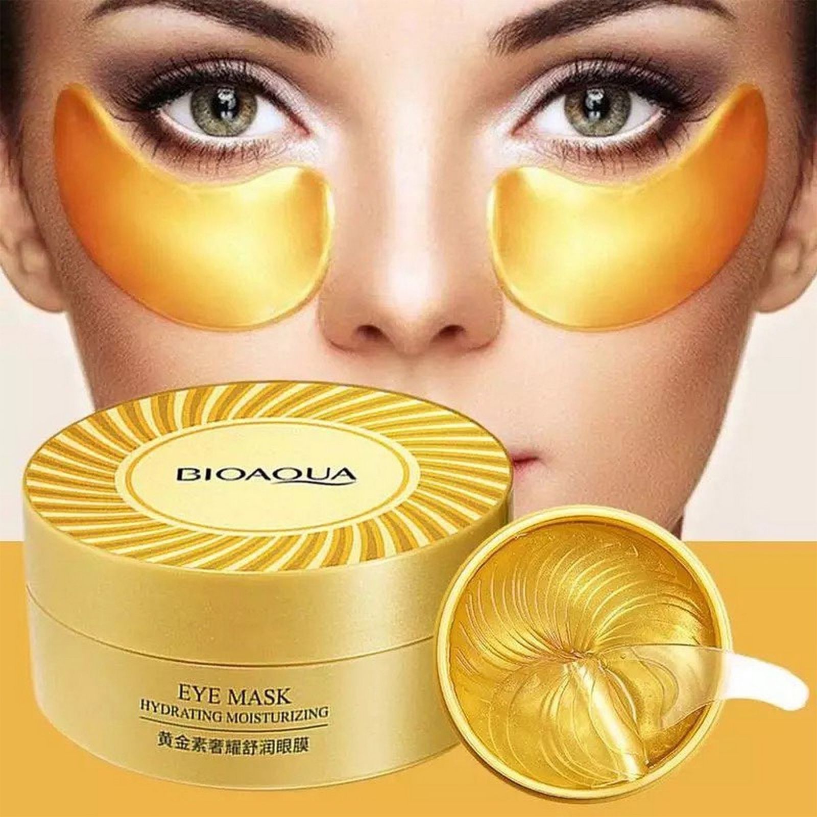 ماسک زیر چشم بایو آکوا مدل HYDRATING MOISTURIZING حجم 80 میلی لیتر بسته 60 عددی -  - 9