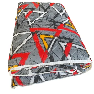 تشک مهمان طرح چندرنگ یکنفره سایز 185x85 سانتی متر