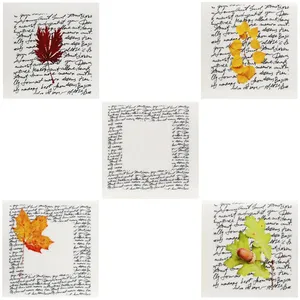 برچسب مدل نوشته و برگ مجموعه 5 عددی