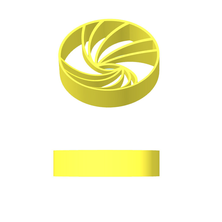 قالب شیرینی مدل نان برنجی سه بعدی کد 414