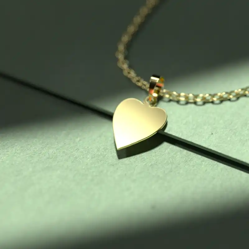 گردنبند طلا 18 عیار زنانه مدوپد مدل طرح قلب کد S1163