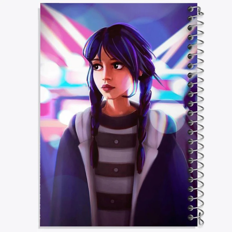 دفتر مشق 50 برگ خندالو مدل سریال ونزدی Wednesday کد 25298