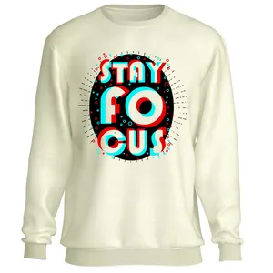 سویشرت مردانه طرح STAY FOCUS مدل T002W