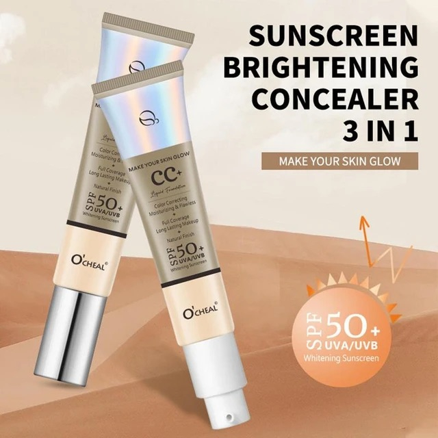 کرم ضدآفتاب رنگی اوچیل SPF 50 مدل C ممحافظ UVA ،UVB و PA+++ ضد چروک مناسب انواع پوست حجم 40 میلی لیتر