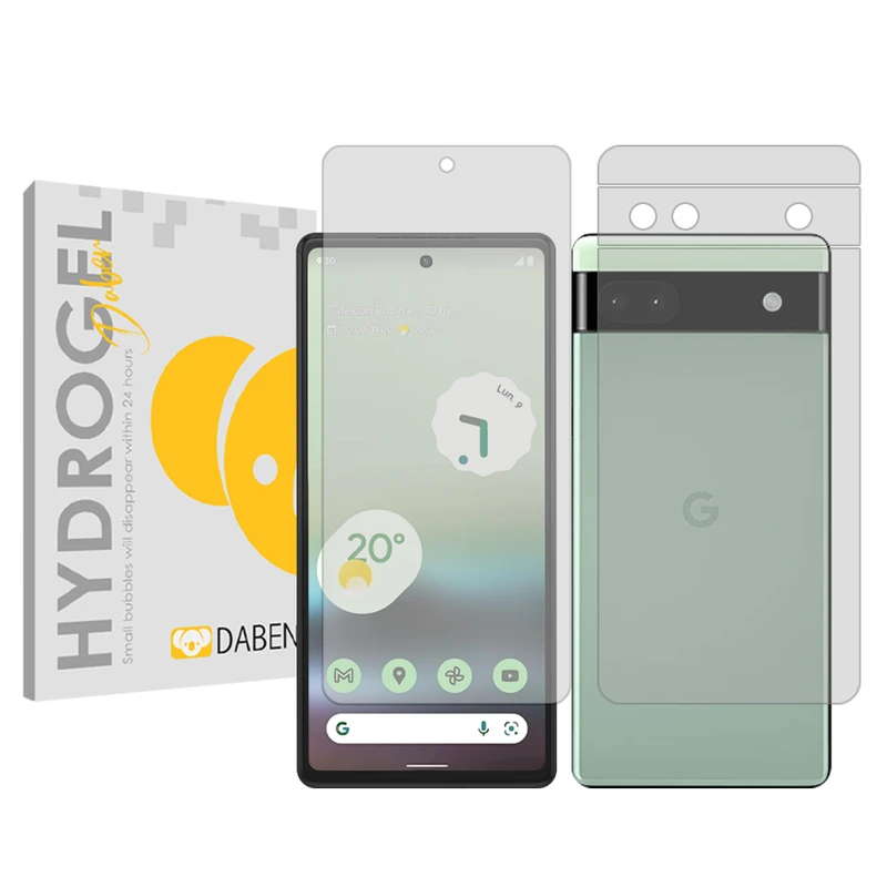 محافظ صفحه نمایش شفاف دبن مدل Tough مناسب برای گوشی موبایل گوگل Pixel 6a به همراه محافظ پشت گوشی