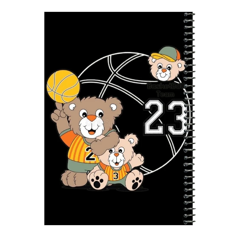 دفتر مشق 80 برگ اس جی مدل بسکتبال    