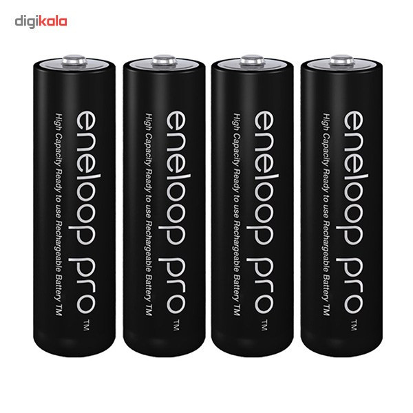 باتری قلمی قابل شارژ پاناسونیک مدل Eneloop Pro BK-3HCCE/4BT بسته 4 عددی