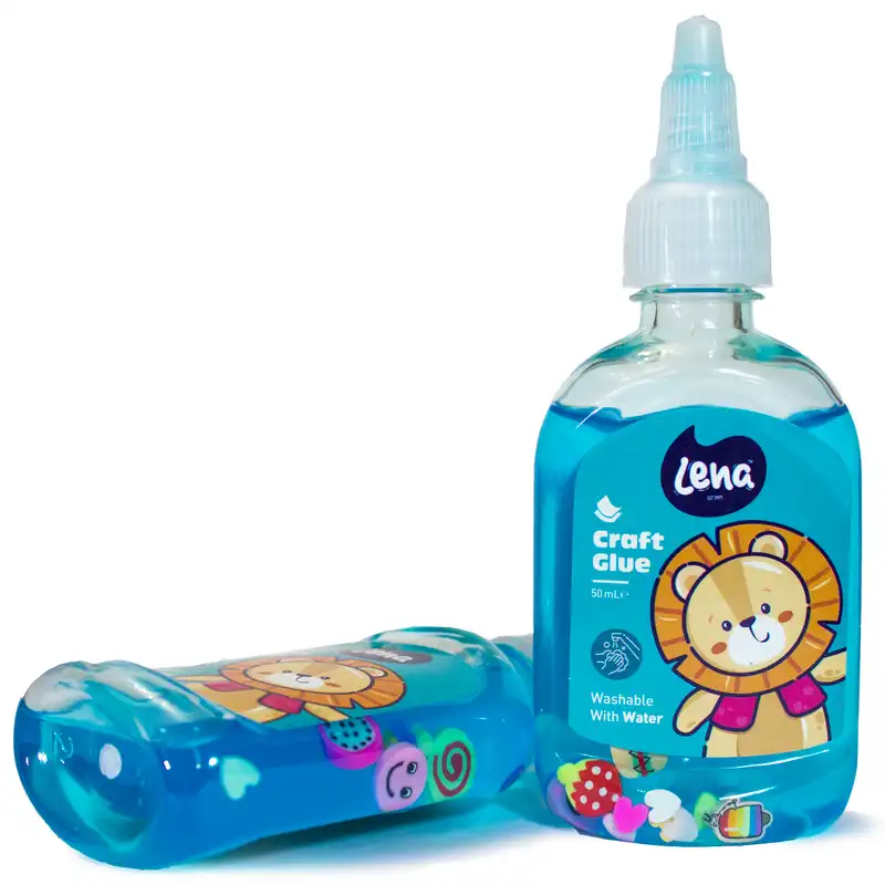 چسب مایع لنا مدل بلوبری طرح شیر