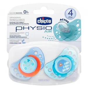 پستانک چیکو مدل Physio Air آبی بسته 2 عددی