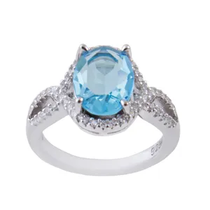  انگشتر نقره زنانه بازرگانی میلادی کد AWR-344