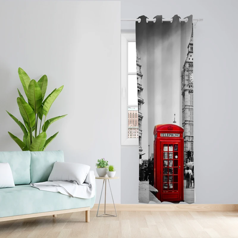 پرده طرح لندن مدل مخمل پانچی کد L 360 Z سایز 140x200 سانتی متر