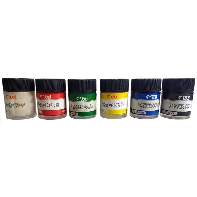 گواش 6 رنگ تی تی کد PC-30ML-6