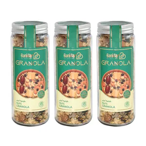 Banibar Nuts Granola with 50% Nuts & Dried Fruit - 350 g Pack of 3